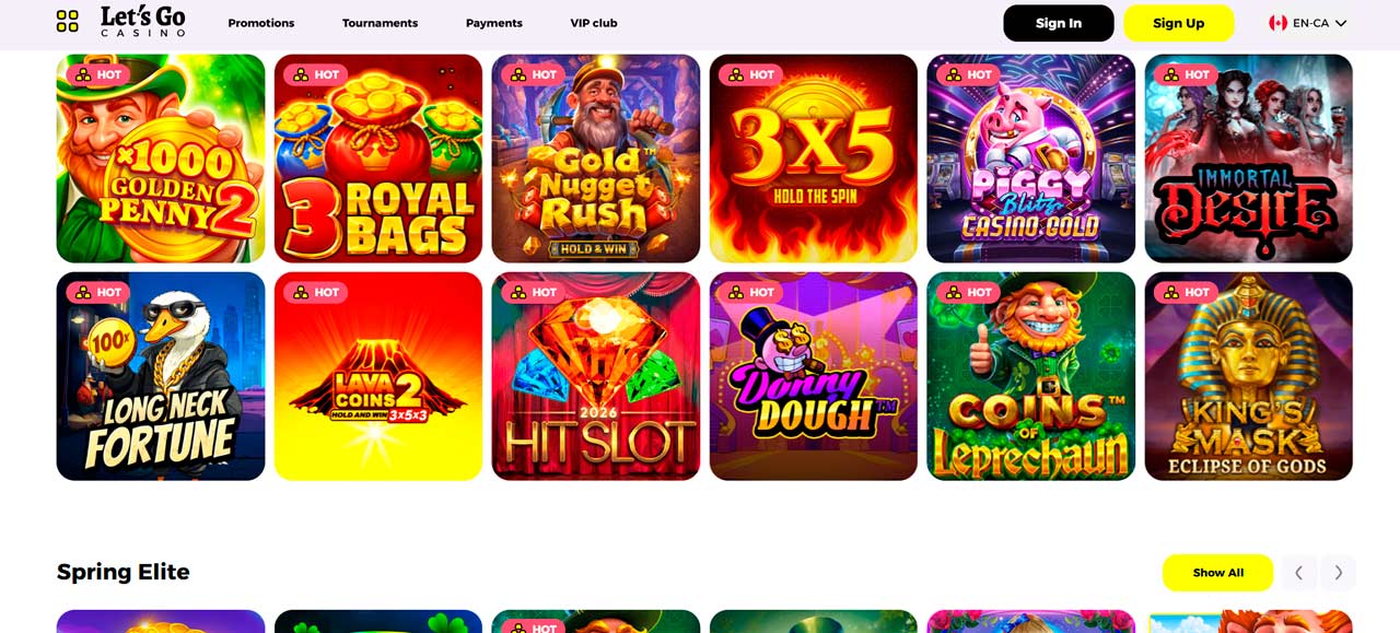 Lets Go-Casino screen